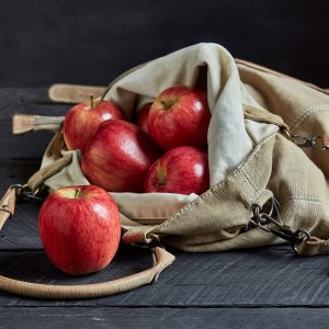 Generic Red apple in brown bags
